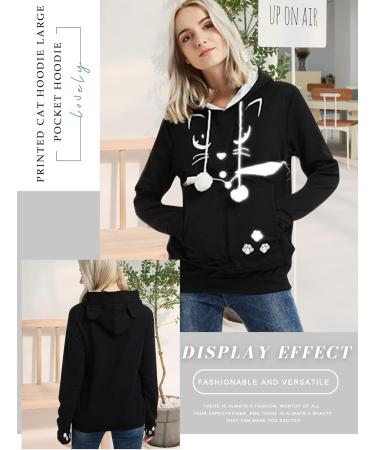 Shop Dresswel Women's Hooded Sweater with Dog & Cat Bag - Cozy Hoodies for Pet Lovers - Buy Online on GoSupps.com