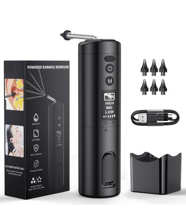 Ear Wax Removal Water Powered Ear Cleaner LED Display 3 Modes Safe & Effective with Triple & Fivefold Jet Stream Electric Ear Cleaning Kit Waterproof USB Ear Wax Removal Tool with 6 Reusable Tips 1