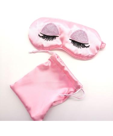 Premium Satin Eye Mask for Sleeping | Soft Silk Sleep Mask for Women & Girls | Breathable Travel Eyeshade with Elastic Strap - Buy Online on GoSupps.com