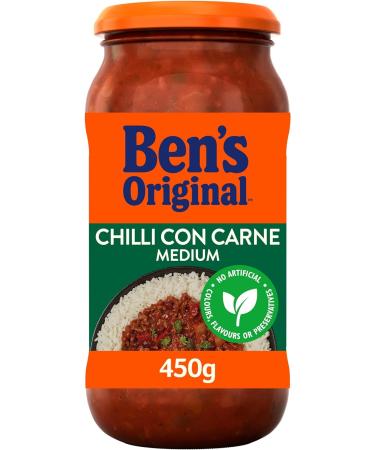 Ben's Original Medium Chilli con Carne Sauce Pasta Sauce Jar Bulk Multipack 6 x 450g - Buy Online on GoSupps.com
