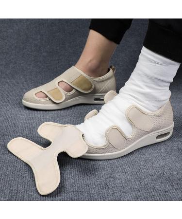 SDEQA Adjustable Diabetic Slippers for Men and Women - Extra Wide Memory Foam Walking Shoes for Elderly - Lightweight, Breathable, Anti-Slip Design - Size 6.5 B - Buy Online on GoSupps.com