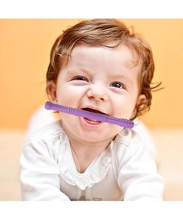 Buy Silicone Bite Ring & Tube for Babies | Soft Sensory Teething Toys with Cleaning Brush - International Shipping - Buy Online on GoSupps.com