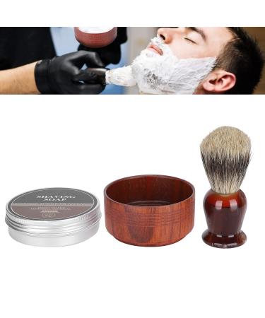 Premium Shaving Brush Set - Wooden Bowl Soap & Beard Care Tools | International Shipping - Buy Online on GoSupps.com