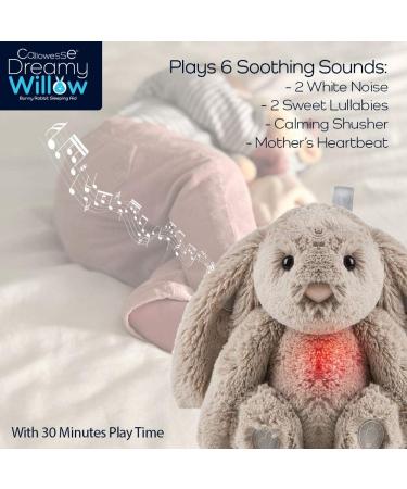 Callowesse Dreamy Willow Bunny Baby Sleep Aid with Smart Cry Sensor - 6 Soothing Sounds and Night Light - Buy Online on GoSupps.com