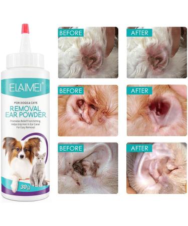 Pet Ear Powder Painless Hair Removal Powder Pet Health Care for Dogs Cats Pet Ear Health Care Cleaning Supplies - Buy Online on GoSupps.com