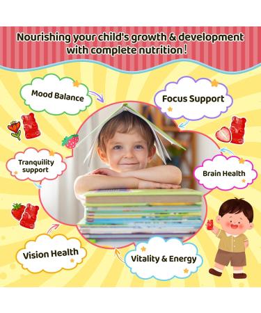 duwhot Liposomal Saffron Gummies Kids Saffron Supplements w/Holy Basil Rosemary Magnesium Bisglycinate Omega-3 & More Focus & Brain Support Supplement Non-GMO Vegan 60 Chewables - Buy Online on GoSupps.com