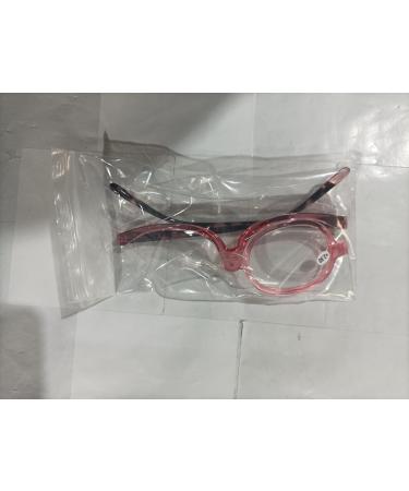 Monolent Sorty Rotating Foldable Make-Up Glasses for Women - Reversible Lens +2.50 in Pink - Perfect Reading & Makeup Solution - Buy Online on GoSupps.com