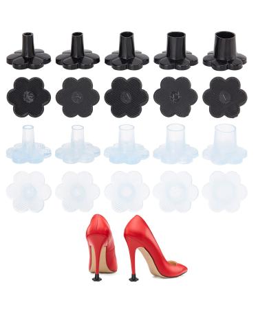 10pairs 5sizes High Heel Protectors Grass High Heel for Wedding Clear Heel Sink Stoppers for Women Wedding Shoes