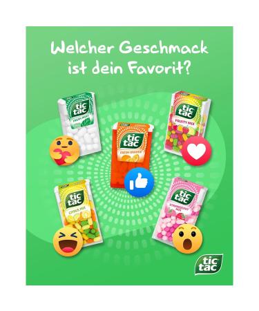 Tic Tac Orange Sweets - 24 Pack (24 x 18g) | Refreshing Treats for Small Moments | Pere's Candy Gift Box - Buy Online on GoSupps.com