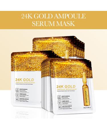  Beslibate Peel Off Face Mask 24K Gold Face Mask Anti-Wrinkle Anti-Wrinkle Face Mask for All Skin Types Oil Controlled Face Mask 3 (10 Pack) - Buy Online on GoSupps.com
