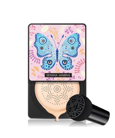 BB Cream Foundation Mushroom Head Air Cushion BB Cream Foundation Cream Concealer Lasting Nude Makeup Moisturizing Cushion Foundation Oil Control Lightweight & Smoothing (Natural) CC Cream #2