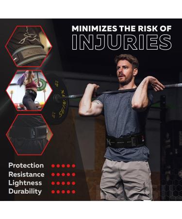 Picsil Lumbar Belt for Weight Lifting - Ideal for Squats & Cross Lifting | Adaptable 3 Colors 5 Sizes - Shop M Black Now! - Buy Online on GoSupps.com