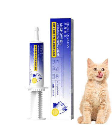 Hairball Paste Anti Hairball Gel - Anti Hairball Control Nutritious Natural and Effective Supplement for Healthy Tissue and Kitten 30ml