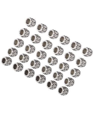 Hair Braiding Beads Alloy Vintage Beard Beads Simple Exquisite 30 Pieces for Daily Use for Women