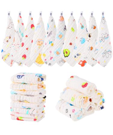 Utensilsto 10stk Baby Musselin Washy Baby Washy Baby towels newborns of need for mandrels newborn baby face towels multi -purpose baby towel for girls boys baby 25x25cm