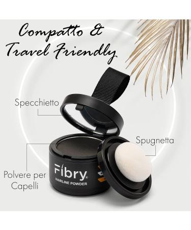 Fibry Hair volume powder concealer for hair grinding or fine hair Instant hair densifier natural ingredients waterproof 4 g medium blonde - Buy Online on GoSupps.com
