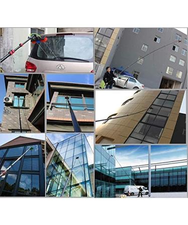 High Window Cleaning Kit with Pole Cleaning Pole easy to install and disassemble Washing Kit for Extension Poles 55cm Brush Head 10M/33FT - Buy Online on GoSupps.com