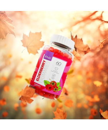 Khair Halal Elderberry Gummies - Super Antioxidants Supplement Boosts Immunity & Fights Seasonal Allergies - Non GMO Vegetarian Gluten Free Gelatin Free & Halal Vitamins - 60 Gummies - Buy Online on GoSupps.com