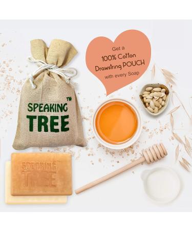 Speaking Tree Bamboo Charcoal Handmade Soap - Natural Deodorizing & Cleansing - Pack of 3 - Buy Online on GoSupps.com