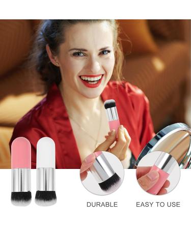 Uonlytech 2Pcs Foundation Brush Set - Professional Chubby Makeup Brushes for Liquid Cream & Powder - Travel-Friendly Applicators for Women - Buy Online on GoSupps.com