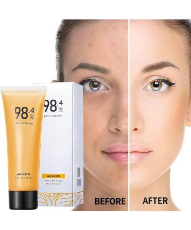 Gold Foil Peel Off Mask Peel-Off Anti-Wrinkle Face Mask Face Masks Skincare Peel Off Face Masks 98.4 Golden Mask Peel-Off Anti-Wrinkle Lifting Firming Masks 2PC - Buy Online on GoSupps.com