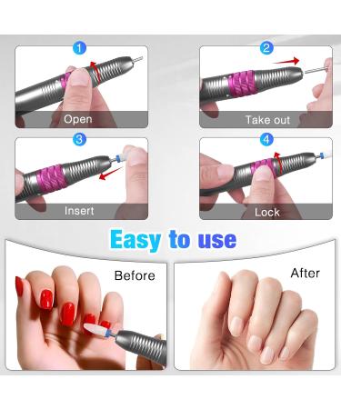 Buy Upgraded Professional Nail Miller 35000 RPM - Electric Nail File Set for Gel & Acrylic Nails - Complete Manicure Pedicure Kit with Ceramic Bits - Safe for Beginners - International Shipping - Buy Online on GoSupps.com