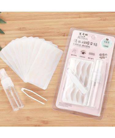 240 PCS Eyelid Tapes Invisible Eyelid Strips Kit Instant Eyelid Stickers Natural Single Side Eyelid Tape Instant Eyelid Lift Tape Eyelid Lift Strips Double Sided With Spray Bottle for Droopy Lids - Buy Online on GoSupps.com