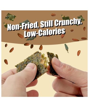 SIVI Almond Filled Seaweed Snacks - Keto, Vegan, High Protein & Gluten Free Chips with Omega 3 & Natural Iodine - Healthy Snacks for Kids & Adults - Pack of 4 (1.41 oz) - Buy Online on GoSupps.com