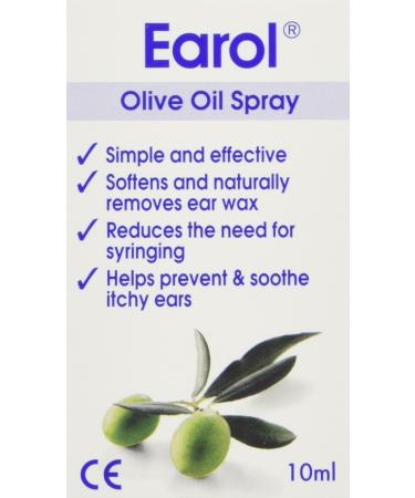 Earol Olive Oil Natural Ear Wax Softener Naturally Removing Effective Spray