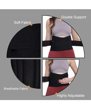 Buy Back Brace for Lower Back Pain Relief - Lumbar Support Belt (Black Medium) | Breathable & Comfortable Design for Men & Women - Buy Online on GoSupps.com