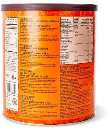 David Rio Chai Tiger Spice Powder - 1x1814g Can | Authentic San Francisco Blend | International Shipping Available - Buy Online on GoSupps.com