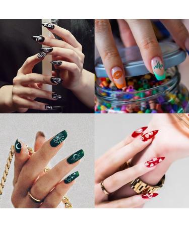 Buy Pandahall 3-Piece Nail Art Stencil Stamp Plate - DIY Star & Love Designs | Stainless Steel Nail Stamps for Women - Buy Online on GoSupps.com