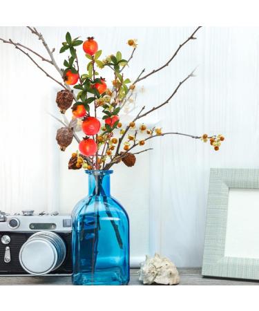 Zerodeko 2pcs Simulation Pomegranate Fruit Imitation Pomegranate Bouquet Light House Decorations for Home Pomegranate Decor Artificial Wedding Bouquet Tree Pomegranate Branch Vase Foam Red 82X5CM - Buy Online on GoSupps.com