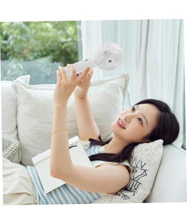Yardenfun Fan Air Humidifier Face Mist Sprayer Heart Pillow Fluffy Handheld Portable Travel Humidifier Mini 17.50X7.50X4.00CM White - Buy Online on GoSupps.com