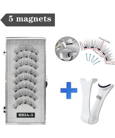 Wpsagek Magnetic False Eyelashes - 2 Pair 3D Eyelashes with Applicator | False Lashes Kit Natural Look Reusable Lashes with Applicator 3D Artificial Eyelashes for Women - Buy Online on GoSupps.com
