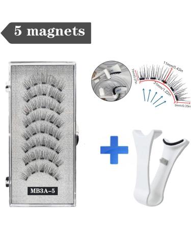 Eyelashes Magnetic - Long-Lasting Eye Lash Manga Magnetic Lashes Kit | Reusable Magnetic Eyelashes with Applicator 4 Pieces Lightweight Cat Eye Glue Magnetic Lashes for Women Girls - Buy Online on GoSupps.com