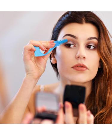 Mascara Shield Lash Shield Portable Mascara Shield Guard with Eyelash Comb 3 -in -1 Mascara Guard Lash Applicator Tool Makeup Accessories for Women Girls and Ladies Blue - Buy Online on GoSupps.com