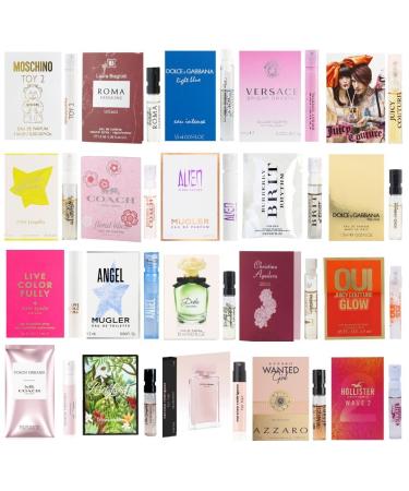 Perfume Sampler Set for Women - 8 Designer Fragrance Brands 0.05 Fl Oz (Pack of 8)