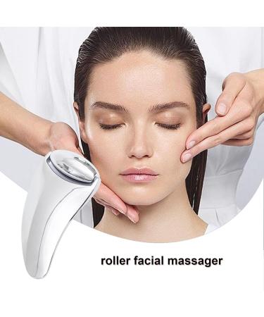 Shakven Face Roller For Skincare - Metal Sha Facial Tools Face Roller For Women Beauty Tool For Cheekbones Neck Chin Eyes Forehead Nose Silver Scraping Board + Silver Roller - Buy Online on GoSupps.com