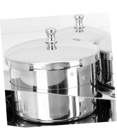 MAGICLULU 1 Set Nail Art Storage Jar Nail Art Equipment Cup Dappen Dish Nail Salon Supply Nail Art Tool Nail Art Liquid Cup Skin Nail Liquid Cup Mini Dish Stainless Steel Nail Polish Mix 13x11cm Silver - Buy Online on GoSupps.com