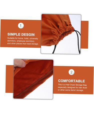 Healeved Hair Dryer Storage Bag Hair Dryer Bags Drawstring Jewelry Pouches Travel Bag Organizer Pvc 32x28x0.6cm Coffee - Buy Online on GoSupps.com