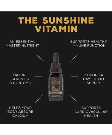 Surthrival Vitamin D3+K2 Daylight Concentrate | 0.5 oz | Supports Immune, Cardiovascular & Bone Health - Buy Online on GoSupps.com