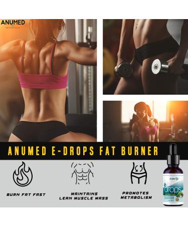 ANUMED e-Drops Alcohol-Free Bundle - Natural Fat Burner Liquid Drops for Weight Loss, Appetite Control, and Energy Boost (2oz) - Buy Online on GoSupps.com
