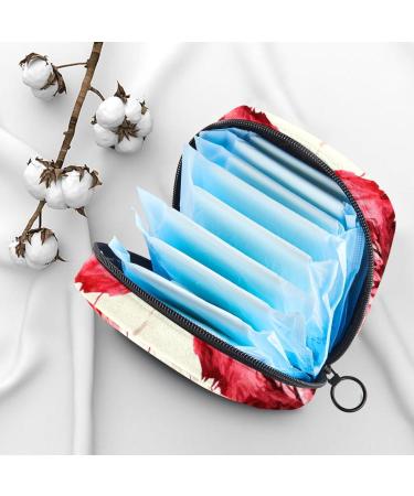 Period Bag - Stylish Sanitary Napkin & Tampon Storage for Purses | Floral & Flamingo Designs | Perfect Valentine's Day Gift - Buy Online on GoSupps.com