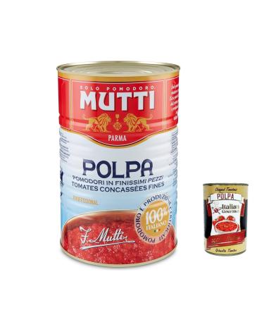 Italian Gourmet E.R. Mutti Polpa di Pomodoro Tomato Pasta 100% Italian 4.0 kg + Polpa Italian Gourmet 400 g (Pack of 3)