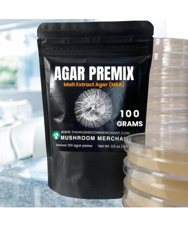 Malt Extract Agar (MEA) Premix (100 Grams) | MEA Premix Makes 100 Agar Plates | Agar Premix for Mushroom Mycelium | Make Agar Petri Dishes for Mycology - Buy Online on GoSupps.com