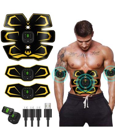 Wugein EMS Muscle Timulator EMS training device USB muscle stimulator Electric abdominal muscle trainer 6 modes & 9 intensities muscles/arms/legs