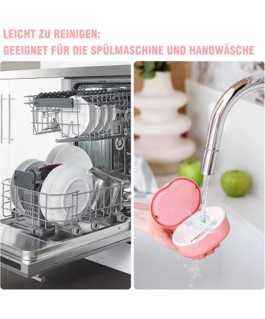 Premium Denture Cleaner & Storage Container - Durable Prosthesis Bath Box with Strainer | Ideal for Braces & Dentures - Buy Online on GoSupps.com