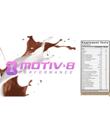 Motiv-8 Whey Protein - 100% Whey Blend 20g Protein Low Carb Non-GMO Chocolate Flavor - 15 Servings for Recovery & Muscle Growth - Buy Online on GoSupps.com