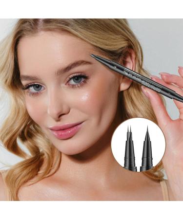 Waterproof eyebrow pencil Precise Double Ended Cosmetics with 2 Fork Tips Eyebrow Makeup Pencil for Girl Long Lasting Makeup Beauty Styling Shaping Lifts Defining Daily Black Brown 1 Count Pack of 1 - Buy Online on GoSupps.com